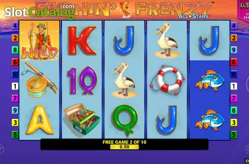 Скрин9. Fishin' Frenzy All Stars слот