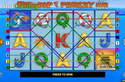Скрин3. Fishin’ Frenzy Even Bigger Catch слот