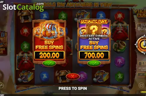 Скрин4. Viking Fury Spinfinity слот