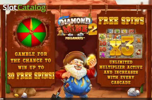 Скрин2. Diamond Mine 2 Megaways слот