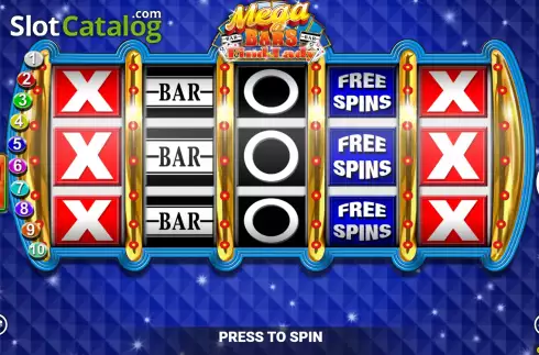 Скрин2. Mega Bars Find The Lady Fortune Play слот