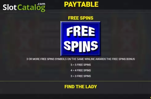 Скрин7. Mega Bars Find The Lady Fortune Play слот