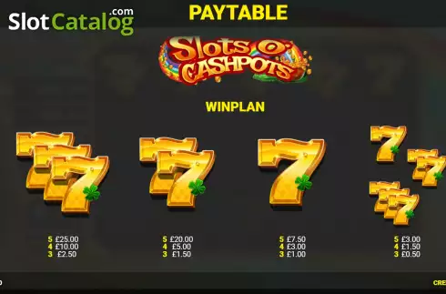 Скрин5. Slots O' Cashpots слот