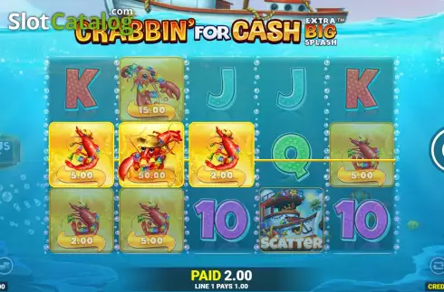 Скрин5. Crabbin For Cash Extra Big Splash слот