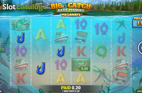 Скрин4. Big Catch Bass Fishing Megaways слот