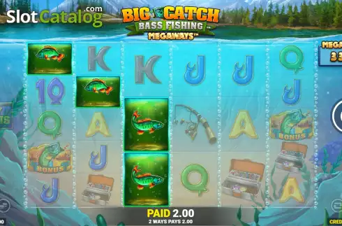 Скрин5. Big Catch Bass Fishing Megaways слот