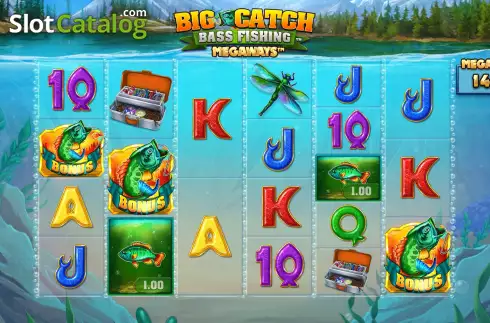 Скрин7. Big Catch Bass Fishing Megaways слот