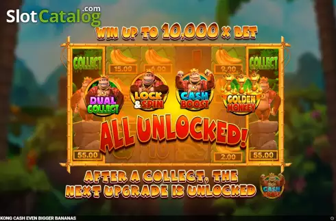 Скрин2. King Kong Cash Even Bigger Bananas слот