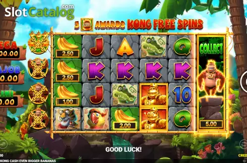 Скрин4. King Kong Cash Even Bigger Bananas слот