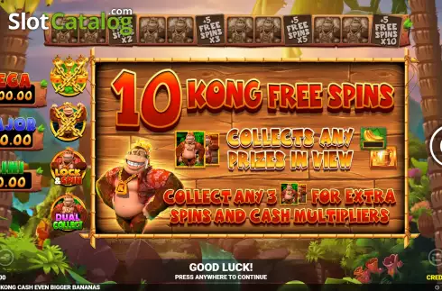 Скрин9. King Kong Cash Even Bigger Bananas слот