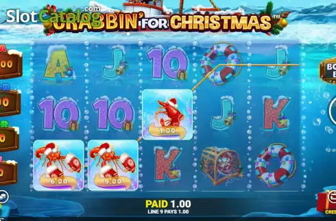 Скрин3. Crabbin for Christmas слот