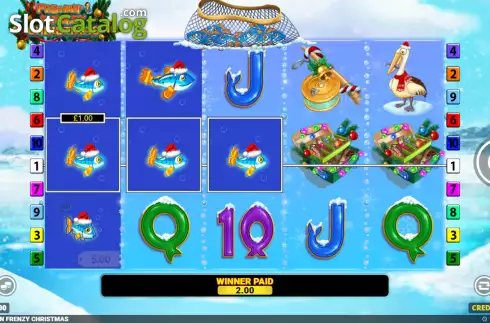Скрин4. Fishin’ Frenzy Christmas слот