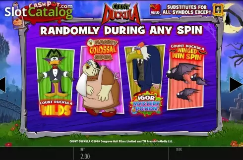 Скрин7. Count Duckula слот