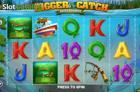 Скрин2. Bigger Catch Bass Fishing слот