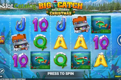 Скрин2. Big Catch Bass Fishing Christmas слот