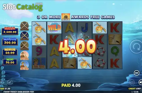 Скрин4. Fishin' Frenzy Even Bigger Fish слот