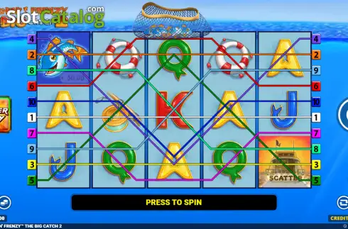 Скрин2. Fishin Frenzy The Big Catch 2 слот