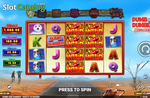 Скрин2. Dumb and Dumber Route to Riches слот