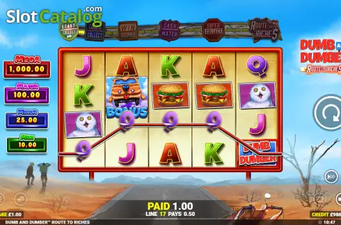Скрин3. Dumb and Dumber Route to Riches слот