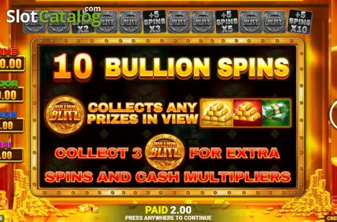 Скрин8. Bullion Blitz (Blueprint) слот