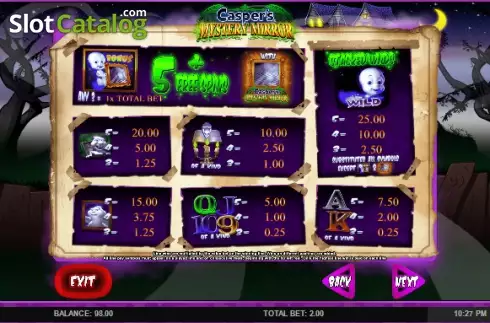 Скрин6. Casper's Mystery Mirror слот