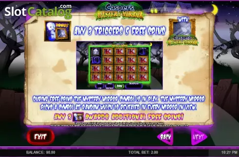Скрин7. Casper's Mystery Mirror слот