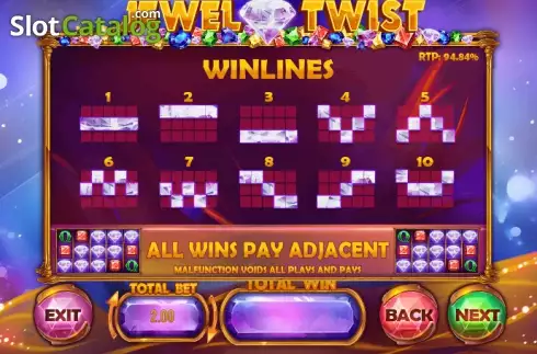 Скрин9. Jewel Twist слот