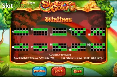 Скрин8. Slots O' Gold слот