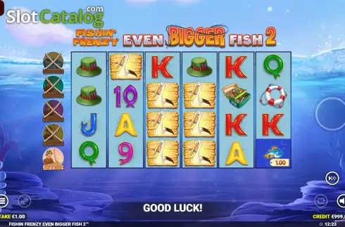 Скрин2. Fishin' Frenzy Even Bigger Fish 2 слот