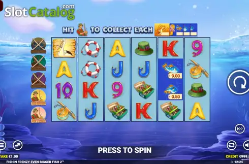 Скрин3. Fishin' Frenzy Even Bigger Fish 2 слот