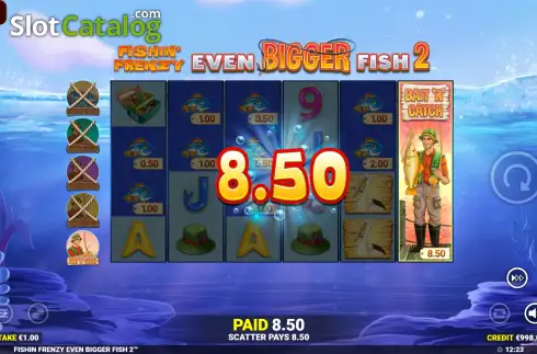 Скрин4. Fishin' Frenzy Even Bigger Fish 2 слот