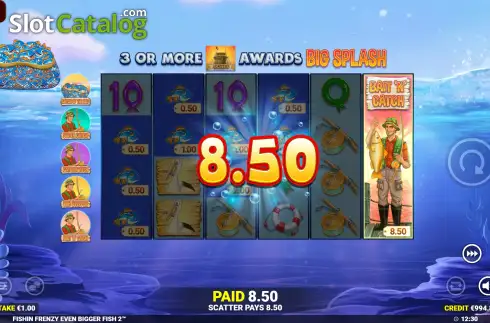 Скрин5. Fishin' Frenzy Even Bigger Fish 2 слот