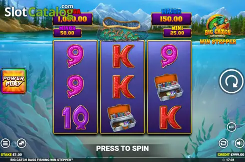 Скрин2. Big Catch Bass Fishing Win Stepper слот