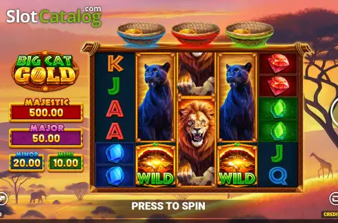 Скрин2. Big Cat Gold слот