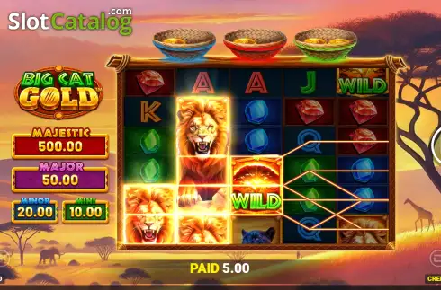 Скрин3. Big Cat Gold слот