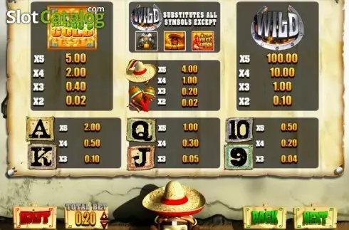 Скрин2. Amigos Gold слот