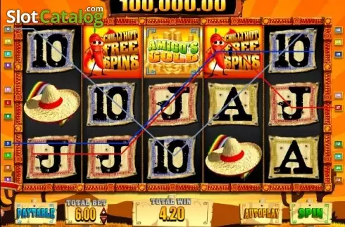 Скрин9. Amigos Gold слот