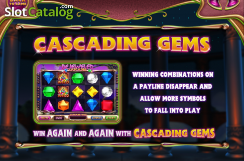 Скрин2. Bejeweled Cascades слот