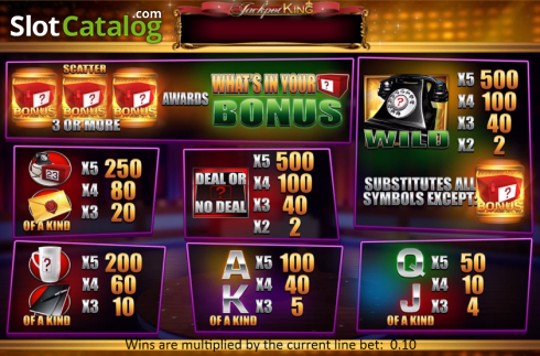 Скрин2. Deal or No Deal: What's In Your Box слот