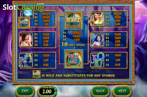 Скрин2. Fairy Fortunes слот