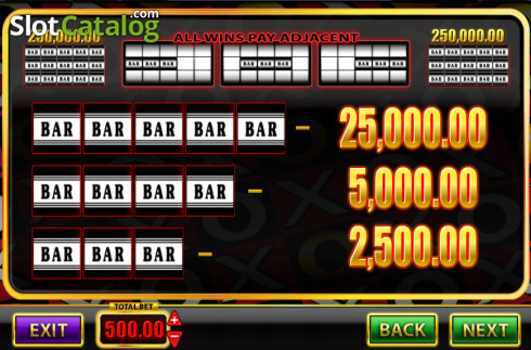 Скрин2. Super Spins Bar X Gold слот
