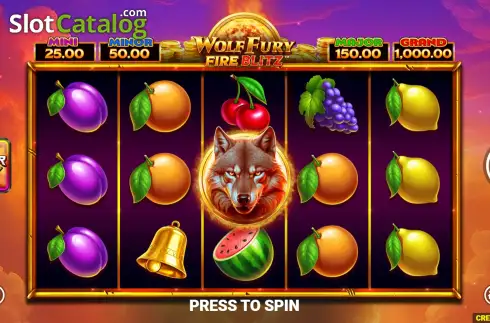 Скрин2. Wolf Fury Fire Blitz слот