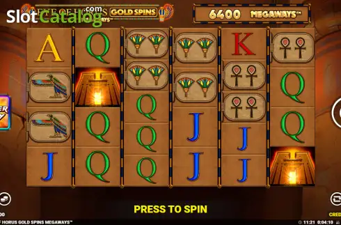Скрин2. Eye of Horus Gold Spins Megaways слот