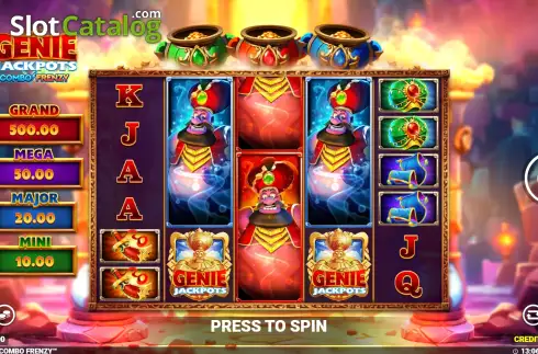 Скрин2. Genie Jackpots Three Wishes Combo Frenzy слот