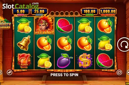 Скрин2. Almighty Money Quake слот