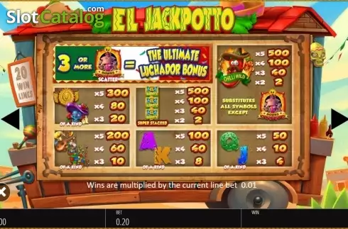 Скрин2. El Jackpotto слот