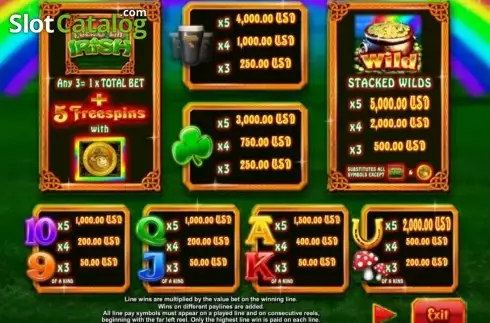 Скрин5. Luck O' the Irish слот