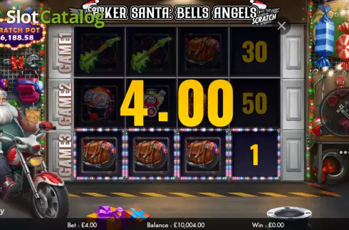 Скрин4. Biker Santa: Bells Angels Scratch слот