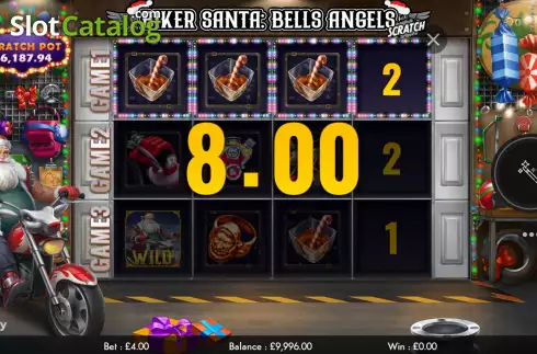Скрин5. Biker Santa: Bells Angels Scratch слот