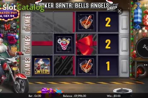 Скрин3. Biker Santa: Bells Angels Scratch слот